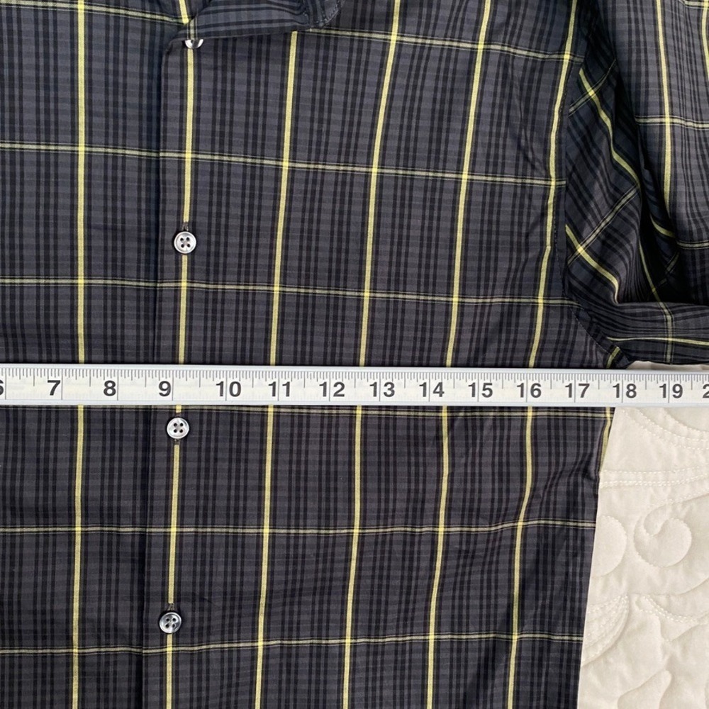 NEW Calvin Klein Extreme Slim Fit Plaid Shirt Mens 14.5 Temperature Regulation - Picture 7 of 8